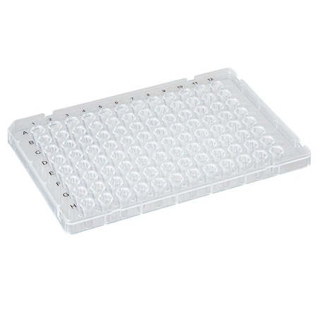 Globe Scientific 96-well PCR plate, 0.1mL, low profile, PP, natural PK PCR-HS-RR01